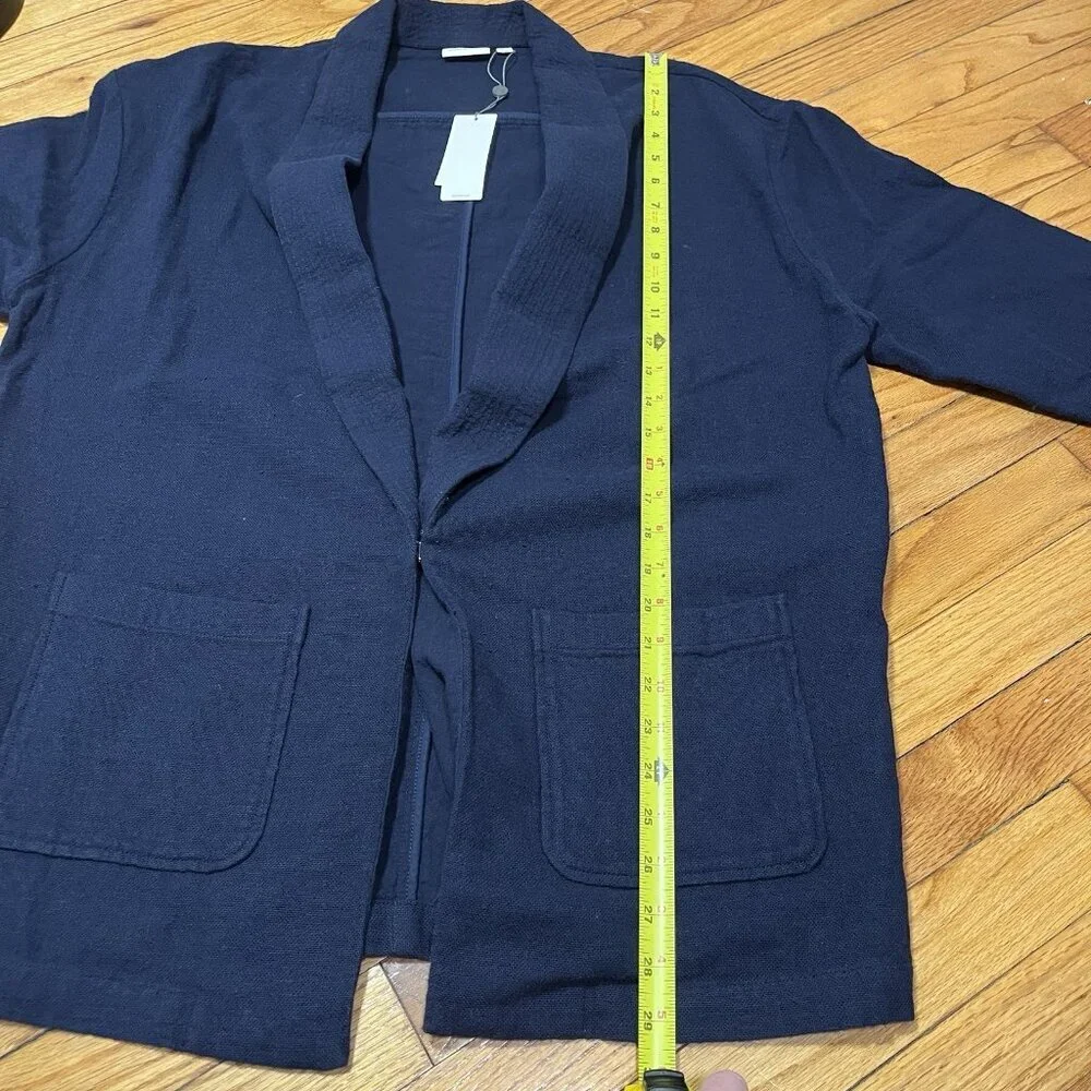 AG Adriano Goldschmied NWT Maura Oversized Navy Blue Blazer Jacket Size‎ XS/S